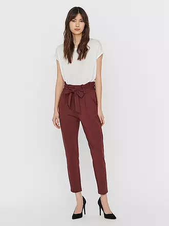 VERO MODA | Pantalon taille haute coupe ample VMEVA | braun